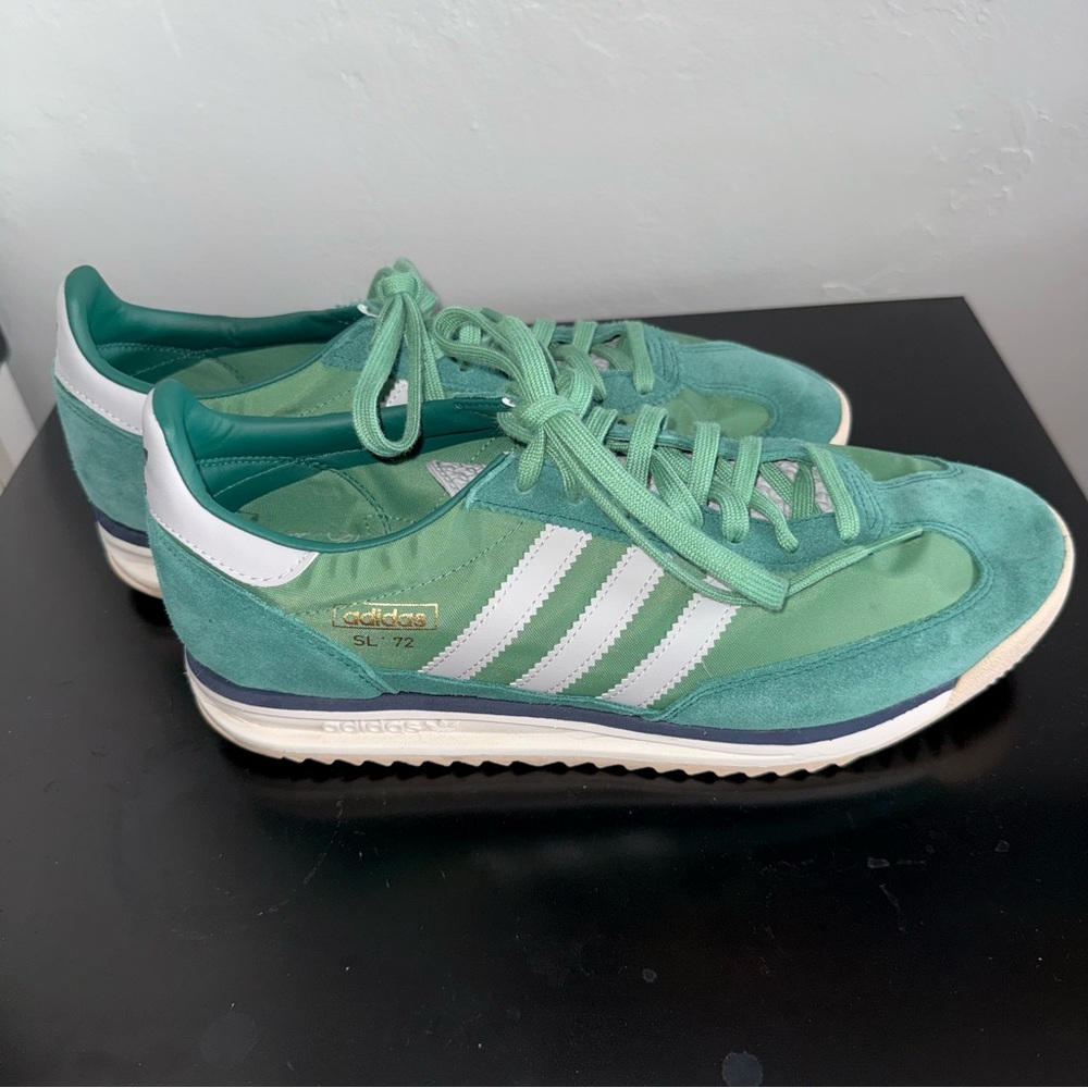 Adidas Green and White SL 72 Men’s 11